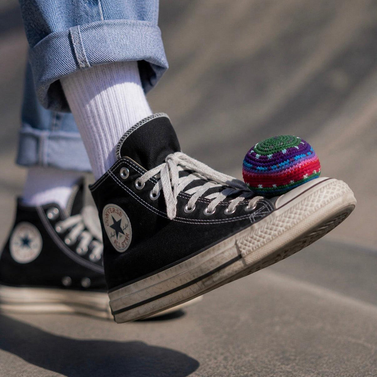 Foot Bag Knit Multicolor Kick Sack