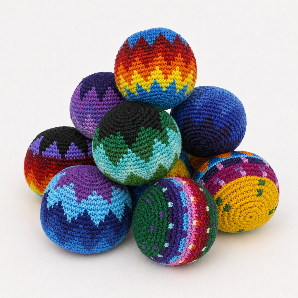 Foot Bag Knit Multicolor Kick Sack