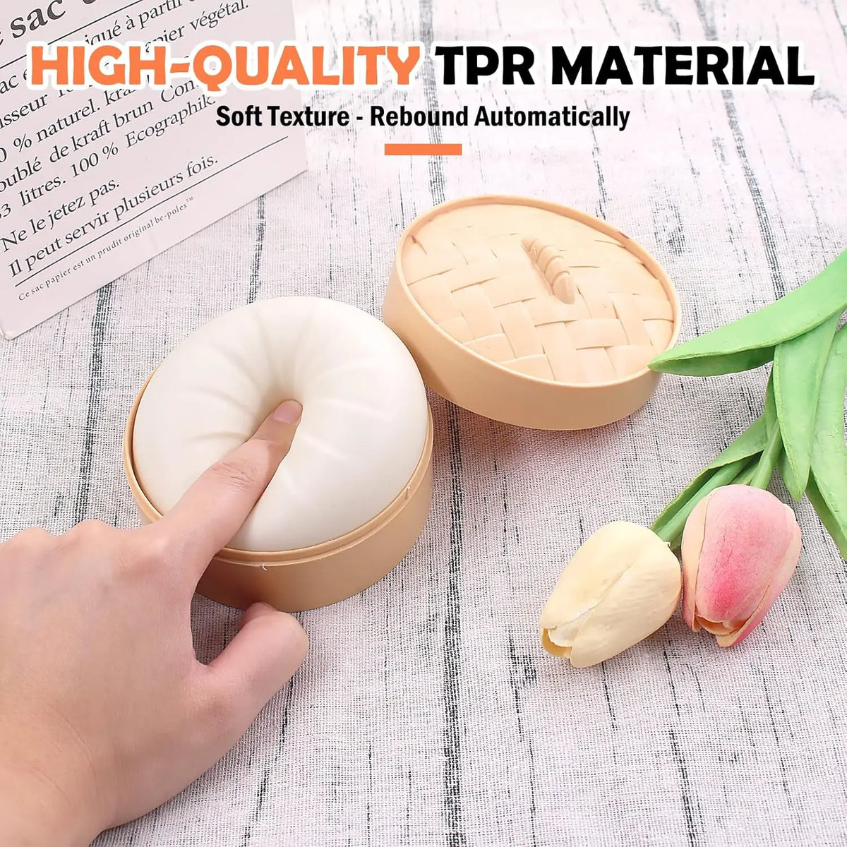 Colorful Dumpling Squishy Steamer Set