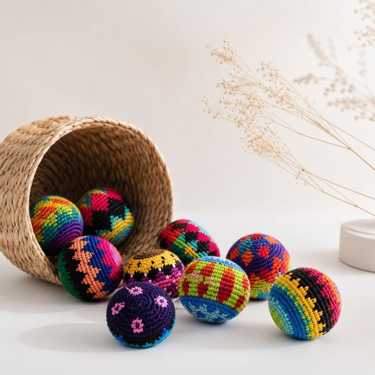 Foot Bag Knit Multicolor Kick Sack